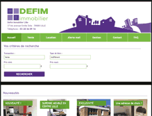 Tablet Screenshot of defim-immobilier.fr